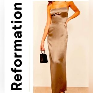 Reformation dress Frankie in Steel- size 8 $288